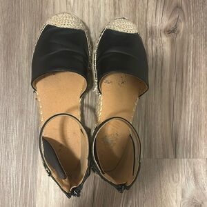 SHEIN Black Espadrilles